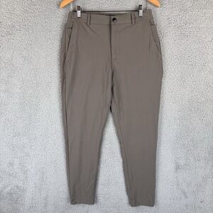 Cuts Clothing AO Jogger Pants Mens M Tan Brown Tapered Chino Slacks Performance